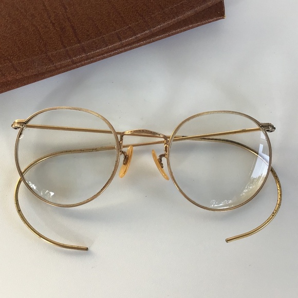 Antique Wire Reading Eye Glasses Spectacles Bifocals - Picture 4 of 16